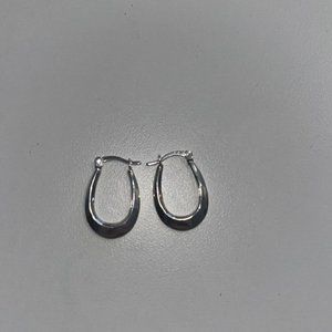 925 Sterling Silver Small Silver Hoop Earrings